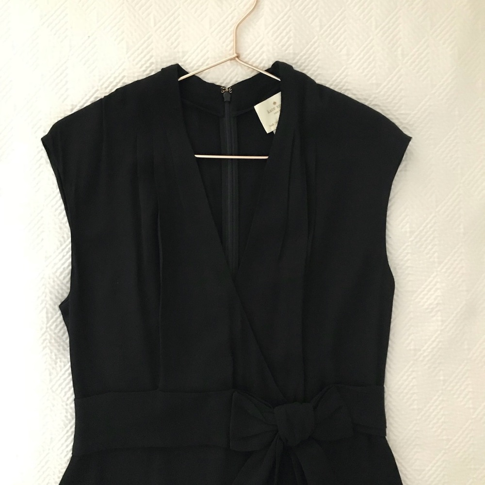 Kate Spade black dress with bow detail at waist